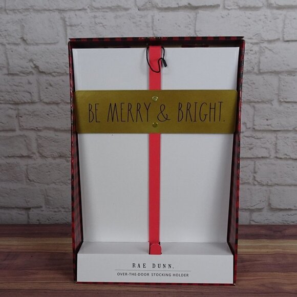 New Rae Dunn Over The Door Stocking Holder Christmas Decor Farmhouse New - Picture 3 of 11